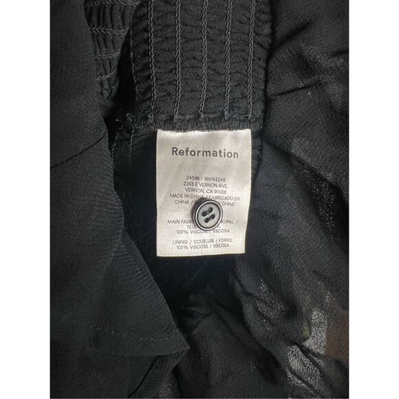 Reformation Hearth Floral Print Crepe Blouse - Picture 9 of 9